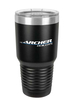 Polar Camel 30 oz. Black Ringneck Vacuum Insulated Tumbler w/Lid & Silver Ring